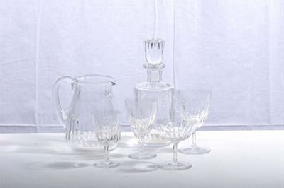 Servizio di Bicchieri Baccarat da 12 in Cristallo Inciso