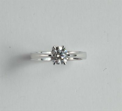 Anello Solitaire con Diamante di Ct 0,91