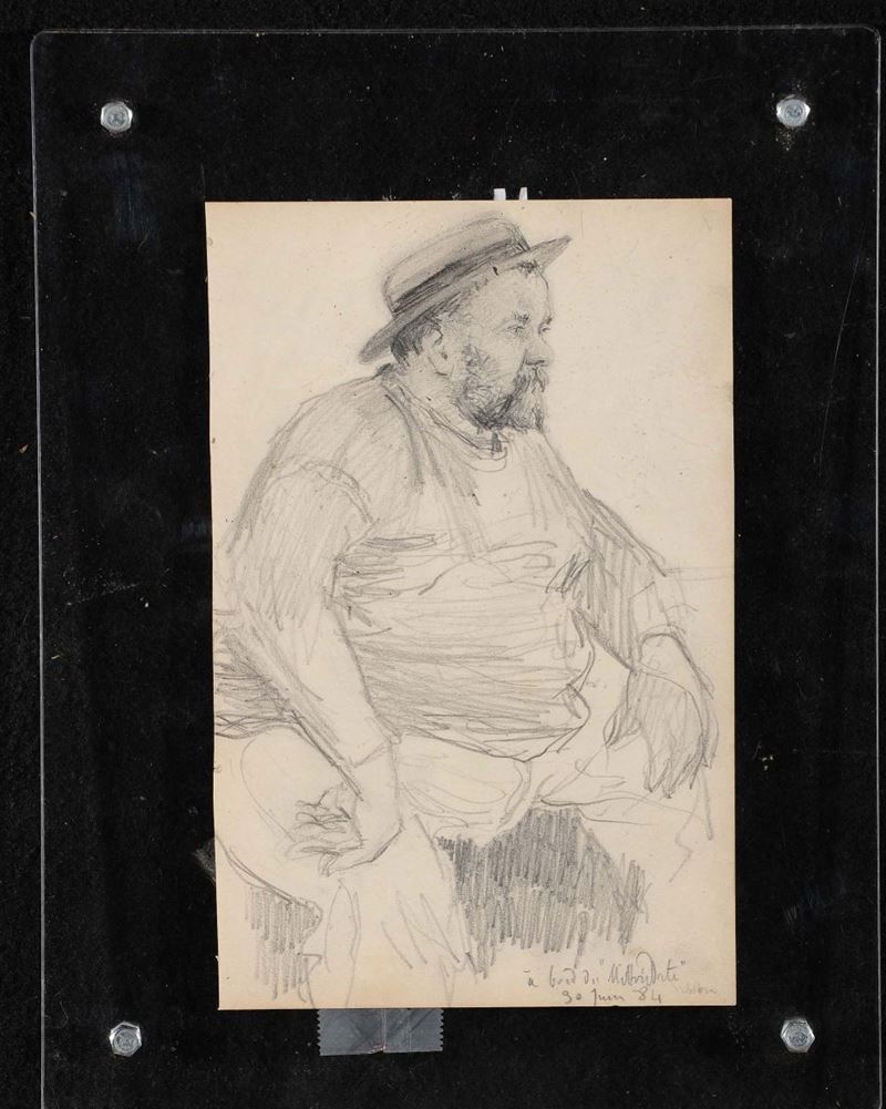 Anonimo del XIX secolo Ritratto maschile  - Auction Antiques and Old Masters - Cambi Casa d'Aste