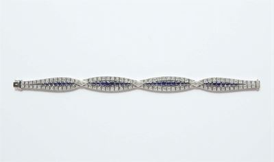 Bracciale con Zaffiri e Diamanti