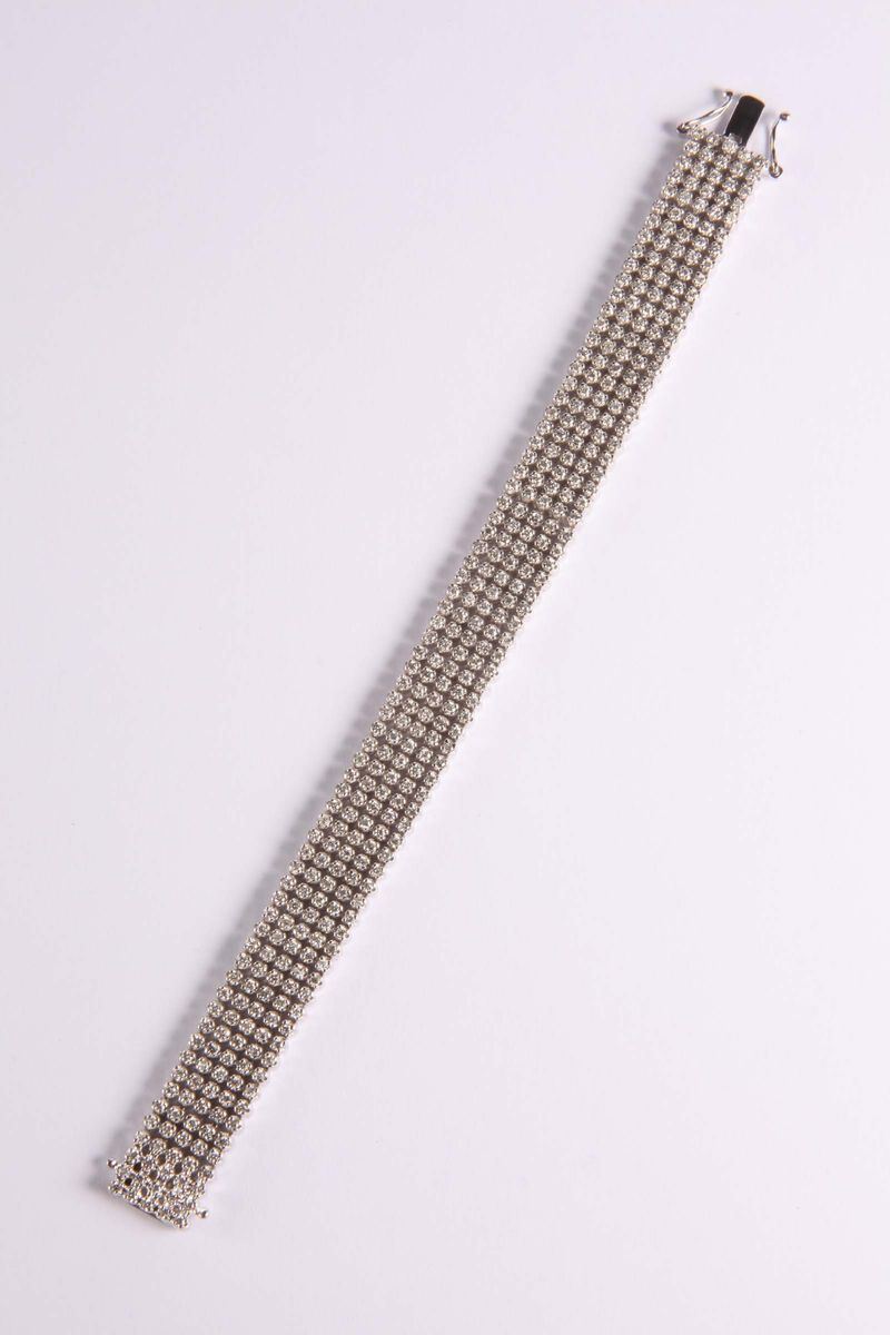 Bracciale di diamanti per ct 10,5  - Asta Argenti e Gioielli Antichi e Contemporanei - Cambi Casa d'Aste