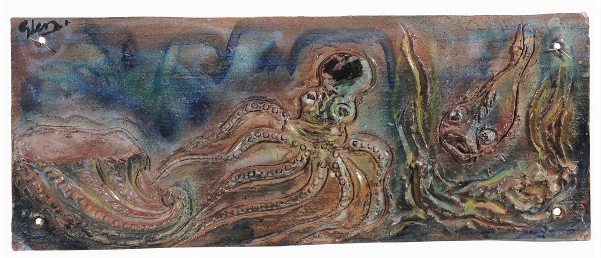 Umberto Ghersi (1913-1993) - Ceramiche Italia Albisoladue Piastre