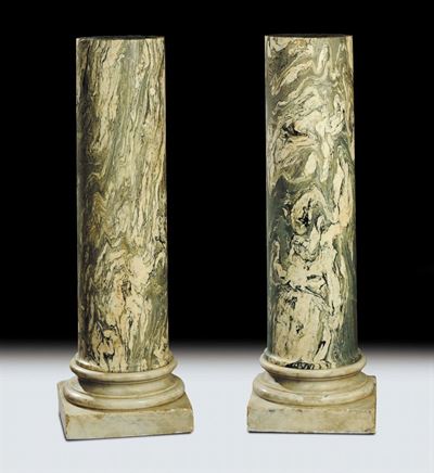 Coppia di Colonne in Marmo