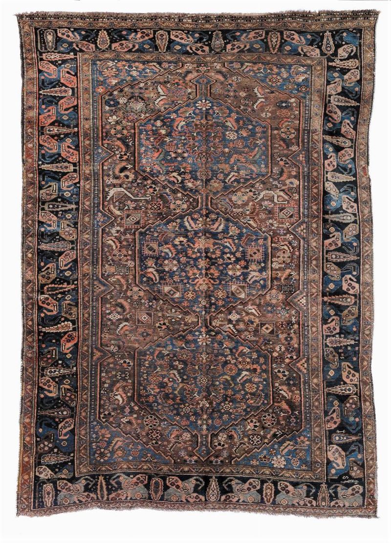 Tappeto Sud Persia Qashqai,  fine XIX secolo  - Asta Antiquariato e Dipinti Antichi - Cambi Casa d'Aste