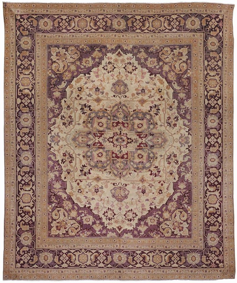 Tappeto indiano Amrizar,  inizio XX secolo  - Auction Ancient Carpets - Cambi Casa d'Aste