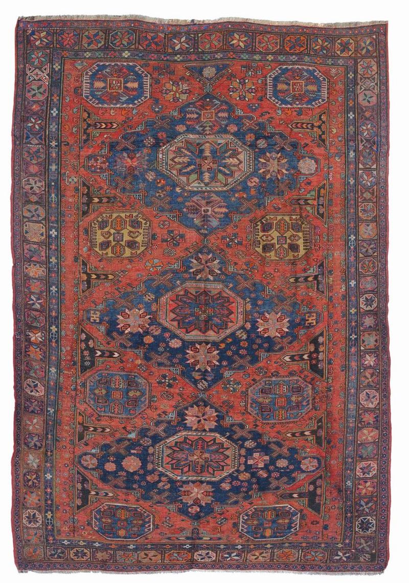 Tappeto caucasico Sumak, fine XIX inizio XX secolo  - Auction Ancient Carpets - Cambi Casa d'Aste