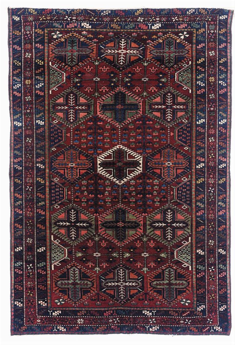 Tappeto persiano Baktiari, metà XX secolo  - Auction Ancient Carpets - Cambi Casa d'Aste