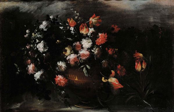 Elisabetta Marchioni (XVII-XVIII) Natura morta con fiori Natura morta con fiori