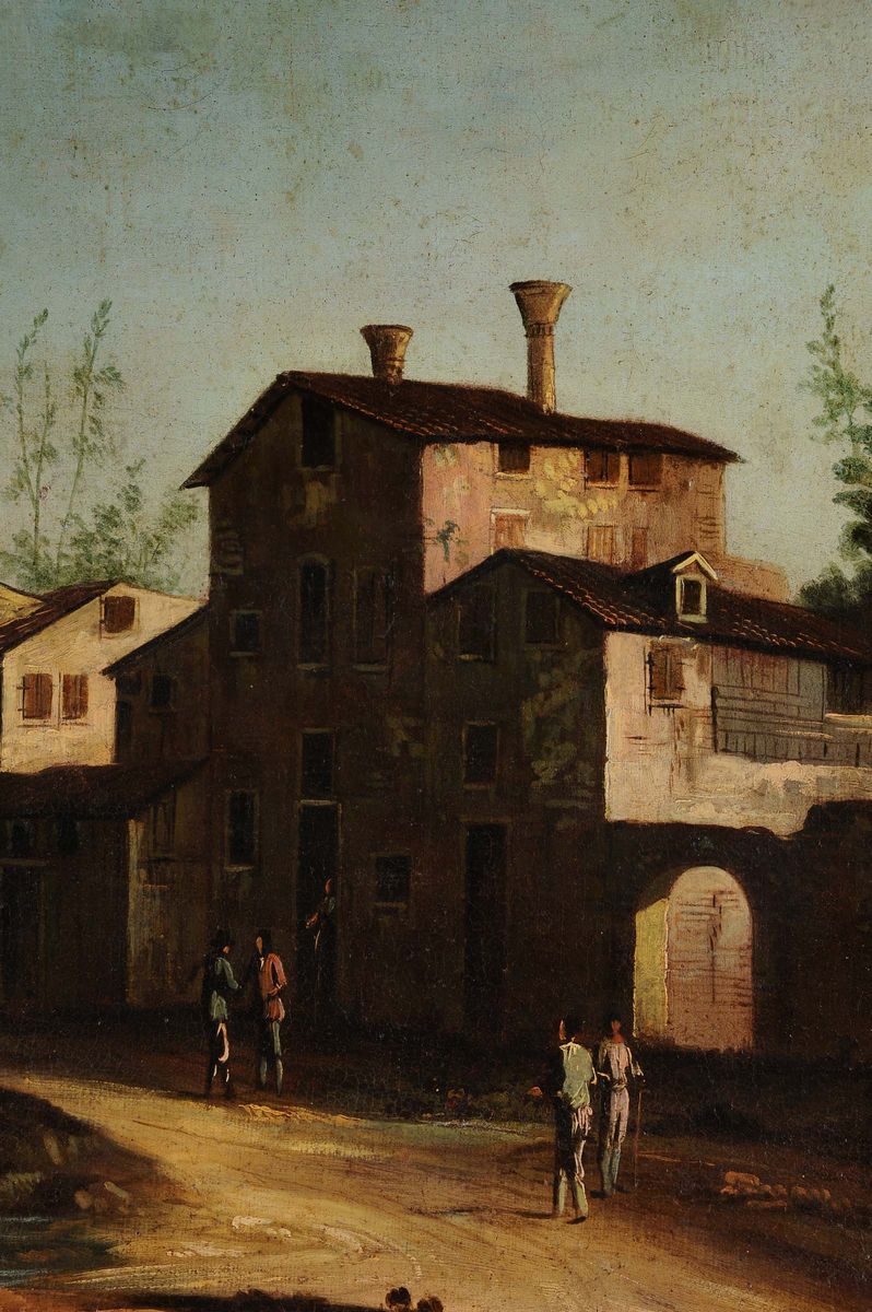 Paolo Anesi (1697-1773), Attribuito Apaesaggio Fluviale Paesaggio Fluviale
