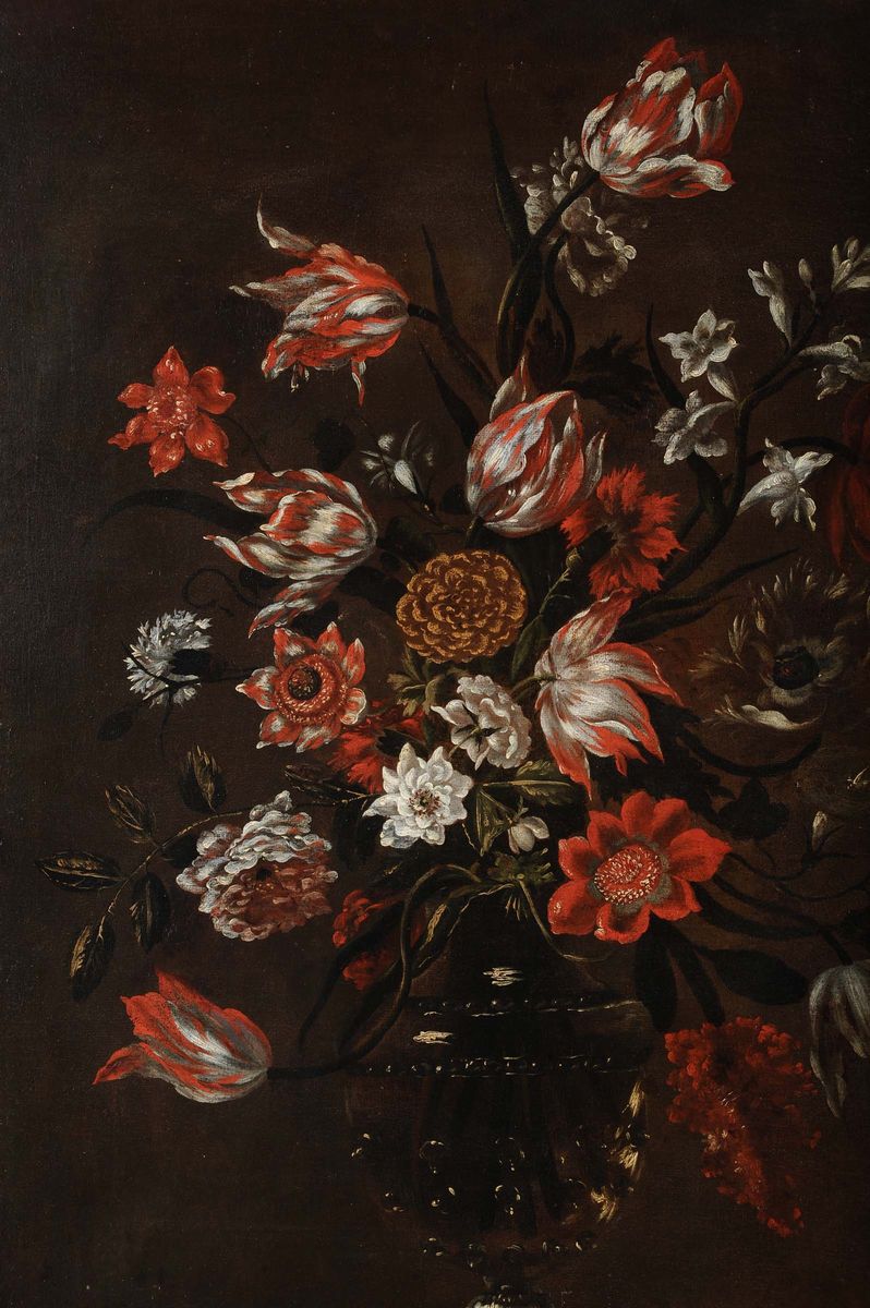 Giuseppe Recco (1634-1695), Attribuito Avaso di Fiori