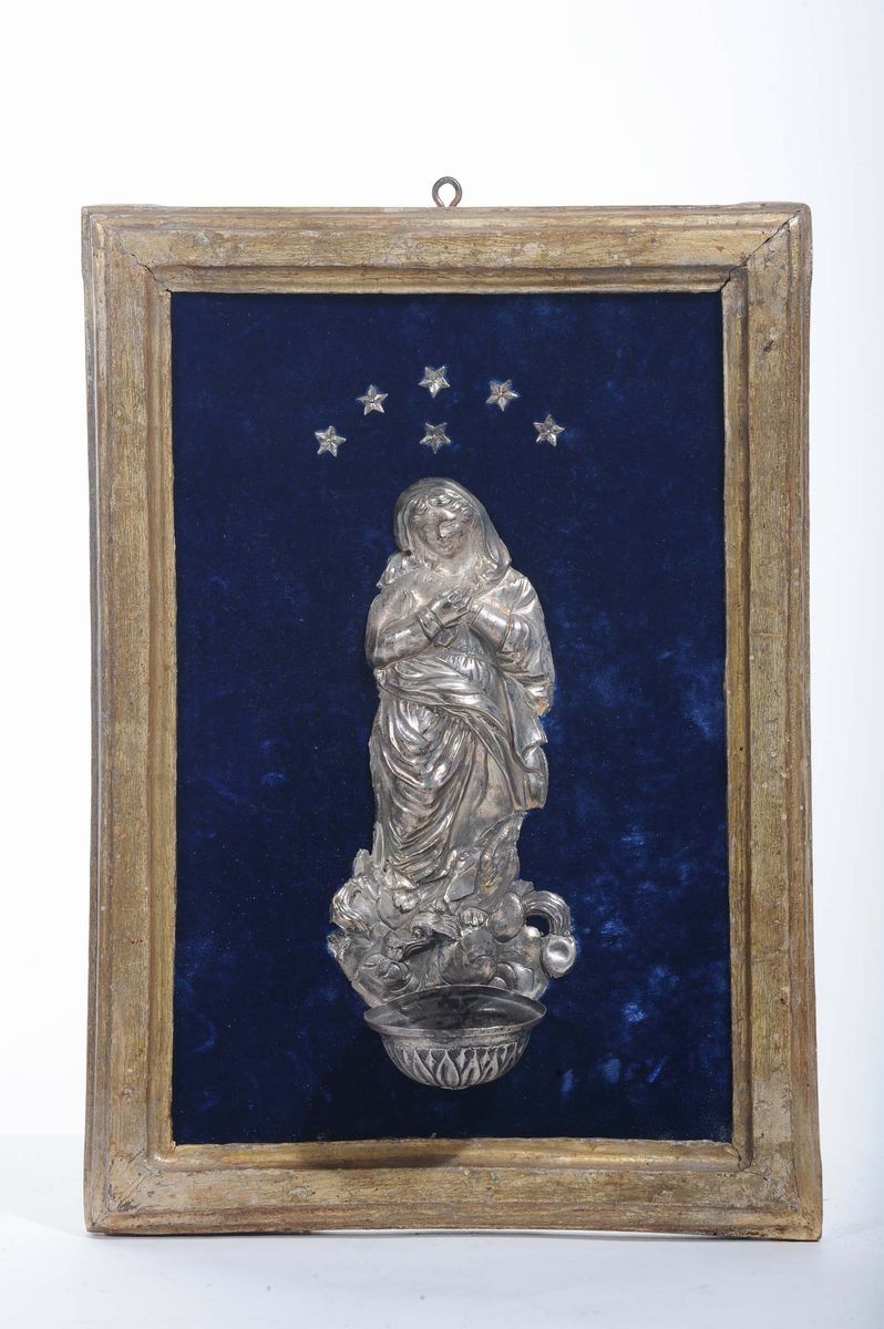 Acquasantiera in Argento, Genova XVIII Secolo