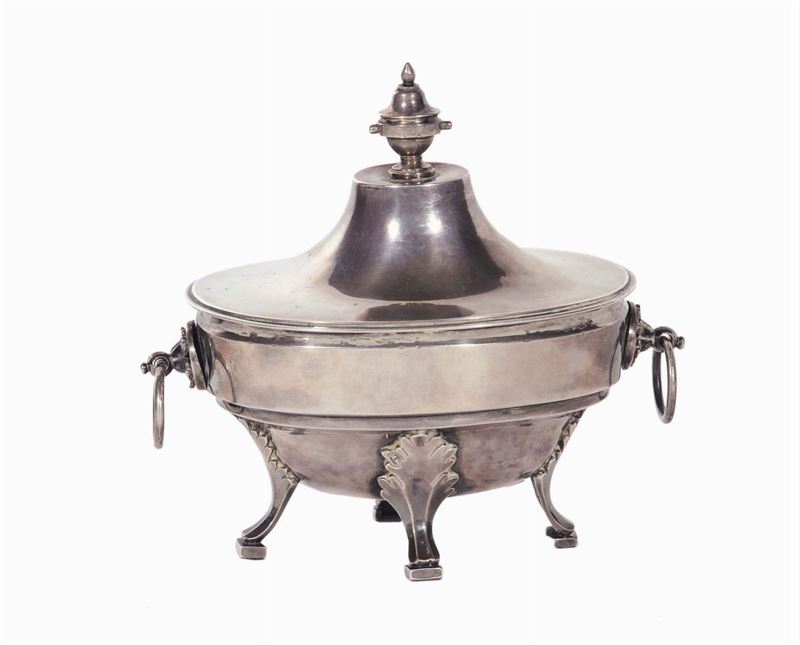 Zuccheriera neoclassica in argento, Torino fine XVIII secolo  - Auction Antiques and Old Masters - Cambi Casa d'Aste
