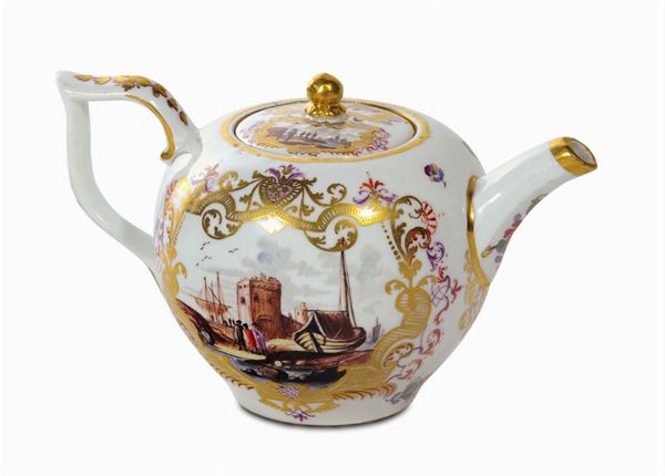 Teiera in porcellana, Meissen 1735