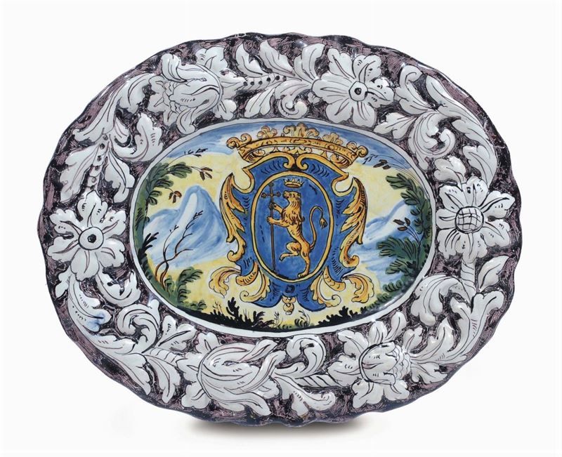 Piatto in maiolica, Pavia XVIII secolo  - Auction Antiques and Old Masters - Cambi Casa d'Aste