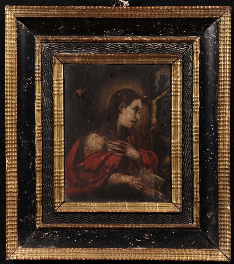 Anonimo del XIX secolo Santa in preghiera  - Asta Asta OnLine 03-2012 - Cambi Casa d'Aste