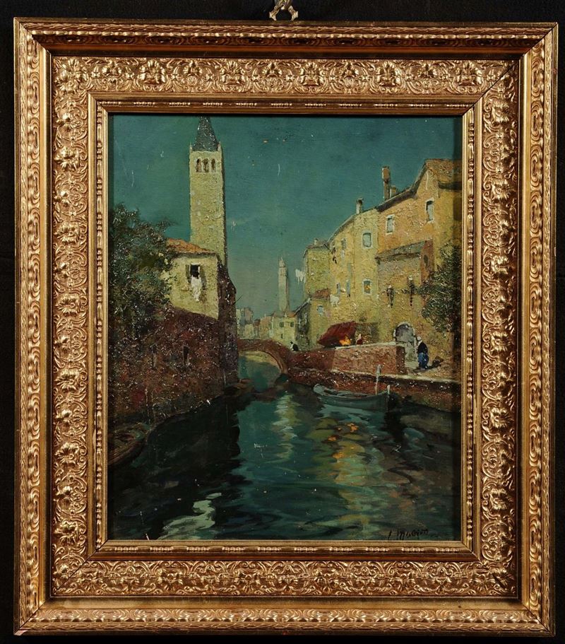 Lino Menegon Notturno Rio S. Barbara  - Asta Asta OnLine 03-2012 - Cambi Casa d'Aste