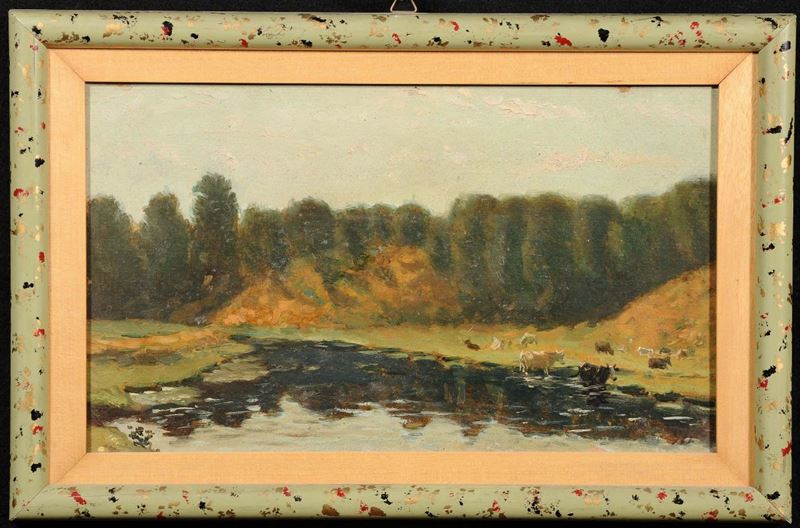 Anonimo del XX secolo Pascolo  - Auction OnLine Auction 03-2012 - Cambi Casa d'Aste