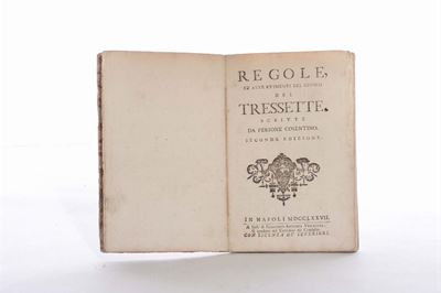 Perione Cosentinoregole ed Avvertimenti del Giuoco del Tressette