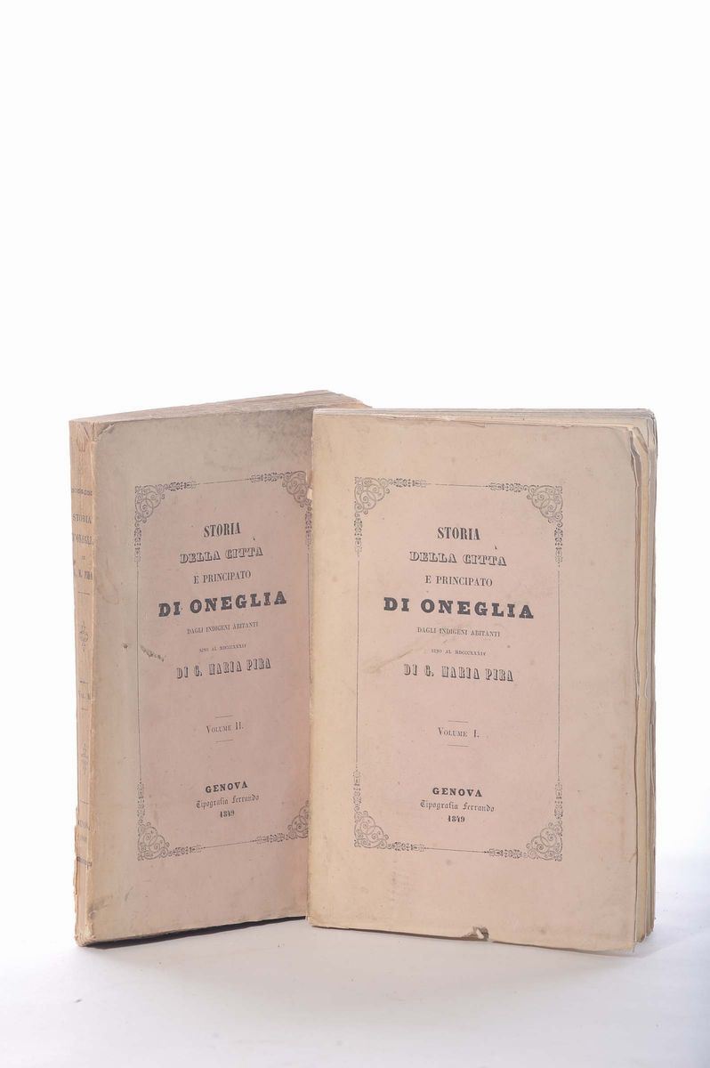 G.Maria Pira Storia della città e del principato di Oneglia  - Auction Antiques and Old Masters - Cambi Casa d'Aste