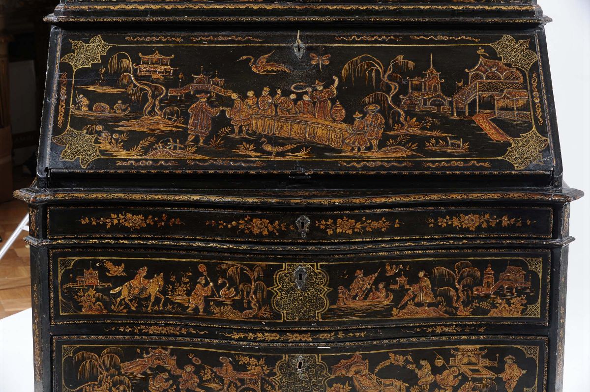 Trumeau Laccato a Chinoiserie, XVIII Secolo