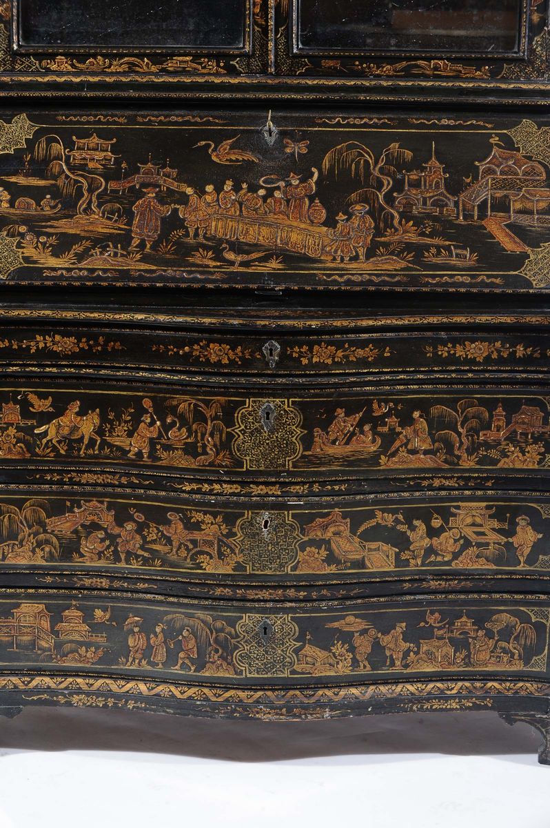 Trumeau Laccato a Chinoiserie, XVIII Secolo