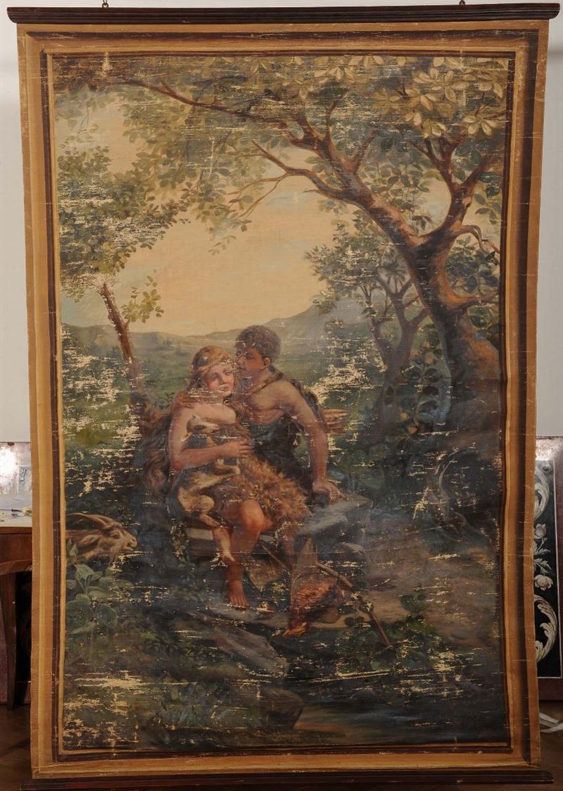 Pannello dipinto  - Auction Antiques and Old Masters - Cambi Casa d'Aste