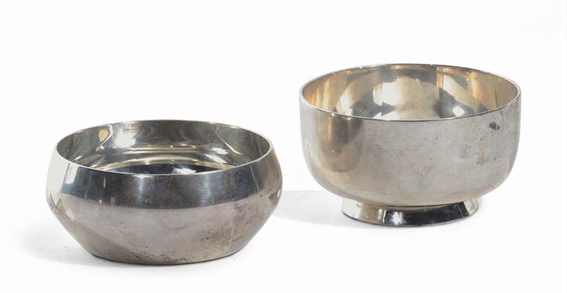 Due porta bon-bon di cui uno G.Jensen  - Auction Silvers, Ancient and Comtemporary Jewels - Cambi Casa d'Aste