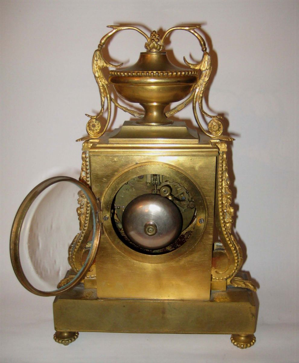 Orologio da Tavolo in Bronzo Dorato, XIX Secolo