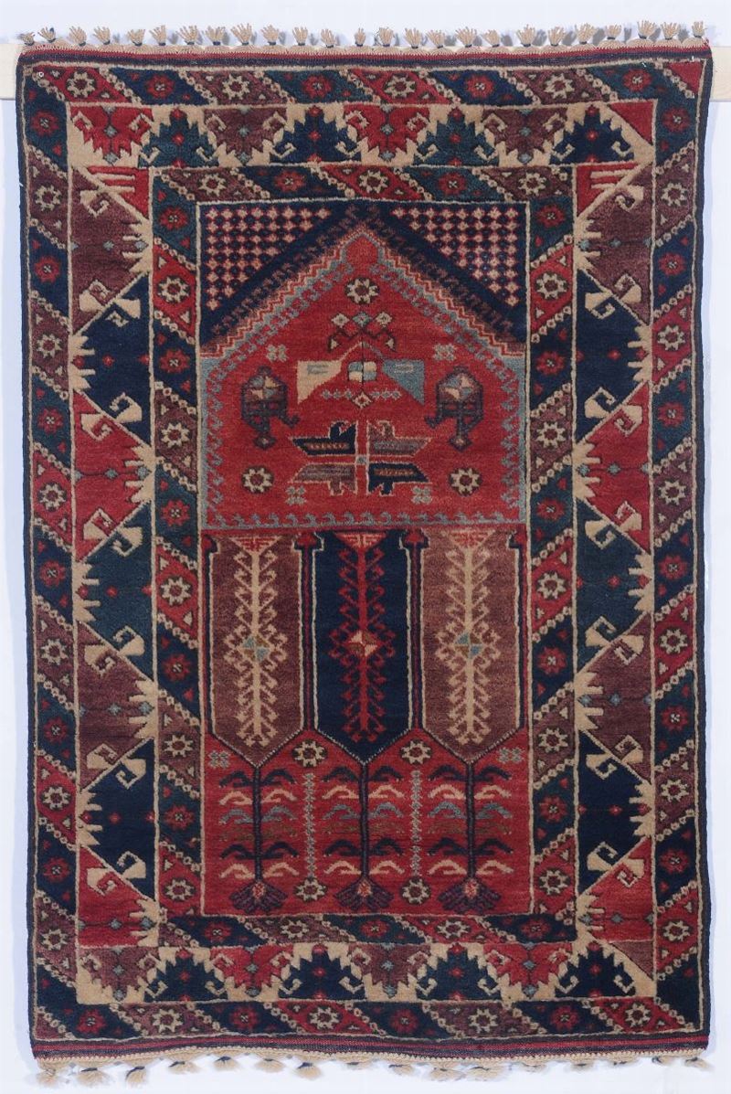Tappeto anatolico Kars, metà XX secolo  - Auction Ancient Carpets - Cambi Casa d'Aste
