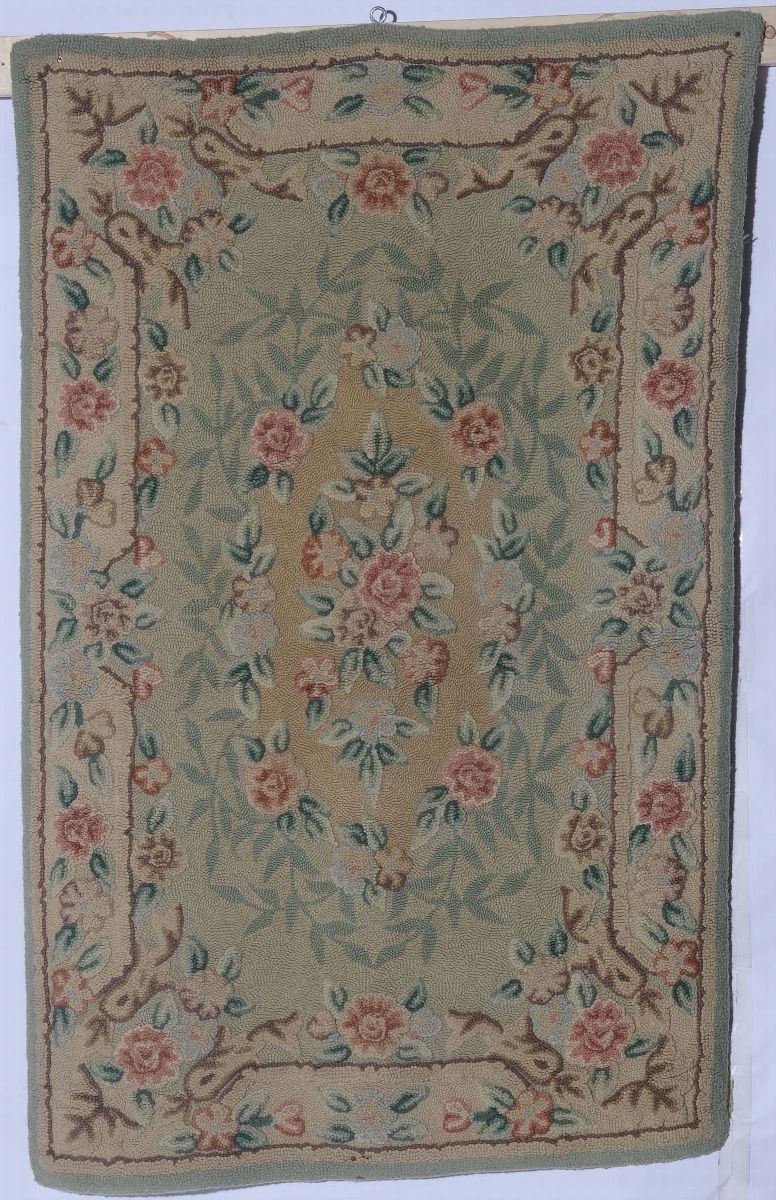 Tappeto Hookeded, metà XX secolo  - Auction Ancient Carpets - Cambi Casa d'Aste