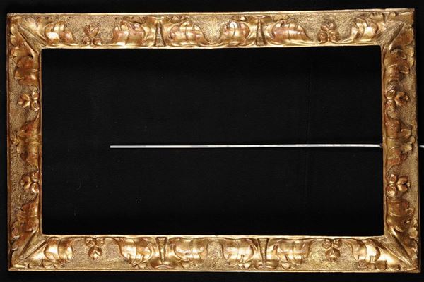 Cornice intagliata e dorata, Emilia XVIII secolo