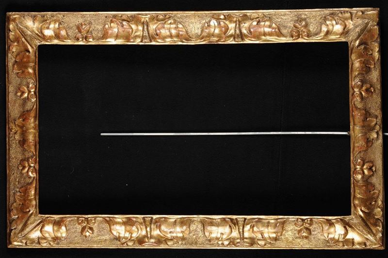 Cornice intagliata e dorata, Emilia XVIII secolo  - Asta Antiquariato e Dipinti Antichi - Cambi Casa d'Aste