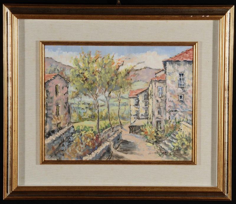 L. Cimbrico Veduta campestre  - Auction Antiques and Old Masters - Cambi Casa d'Aste