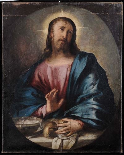 Scuola Veneta del XVI Secolocena in Emmaus