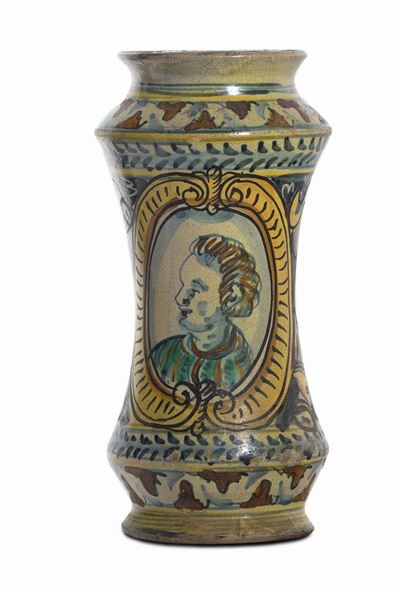 Albarello in Maiolica Policroma, Sicilia, XVIII Secolo