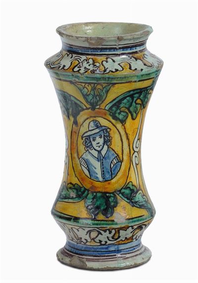 Albarello in Maiolica Policroma, Sicilia, XVIII Secolo
