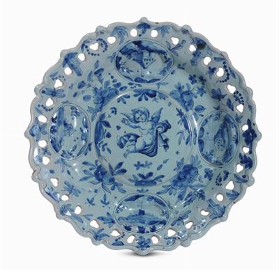 Alzatina in Maiolica Traforata, Cantagalli