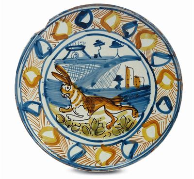 Alzatina in Maiolica Policroma, la Terza XVIII Secolo
