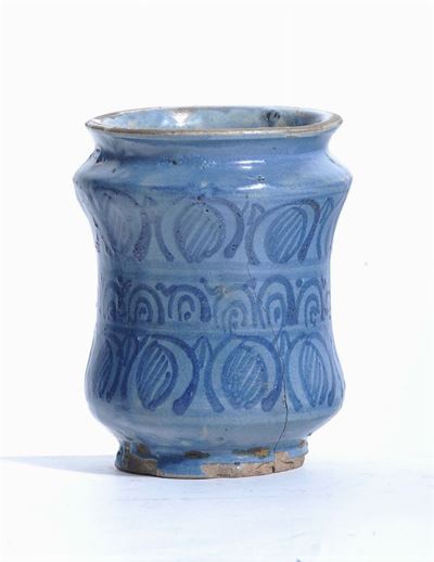 Piccolo Albarello in Maiolica, XVIII Secolo