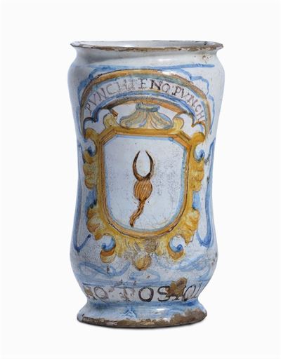 Albarello in Maiolica Policroma, XVIII Secolo