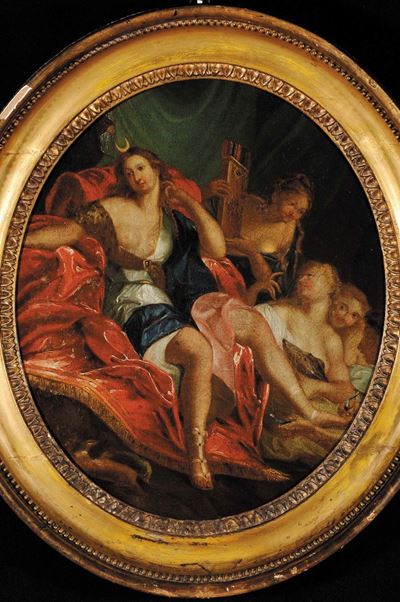 Scuola del XVIII Secolodiana su Trono