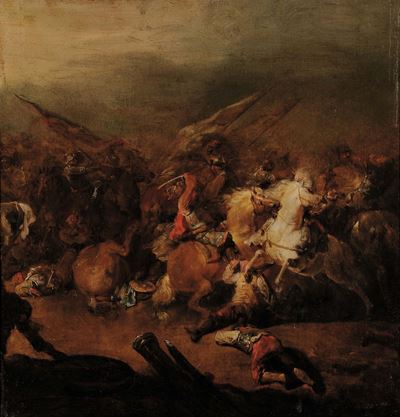 Francesco Casanova (1727-1803), Attribuito Abattaglia di Cavalleria