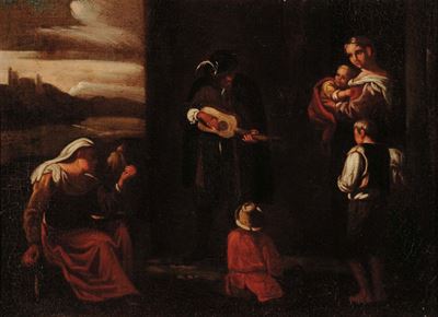 Scuola del XVII Secoloscene Paesane