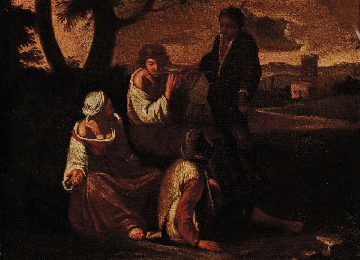 Scuola del XVII Secoloscene Paesane