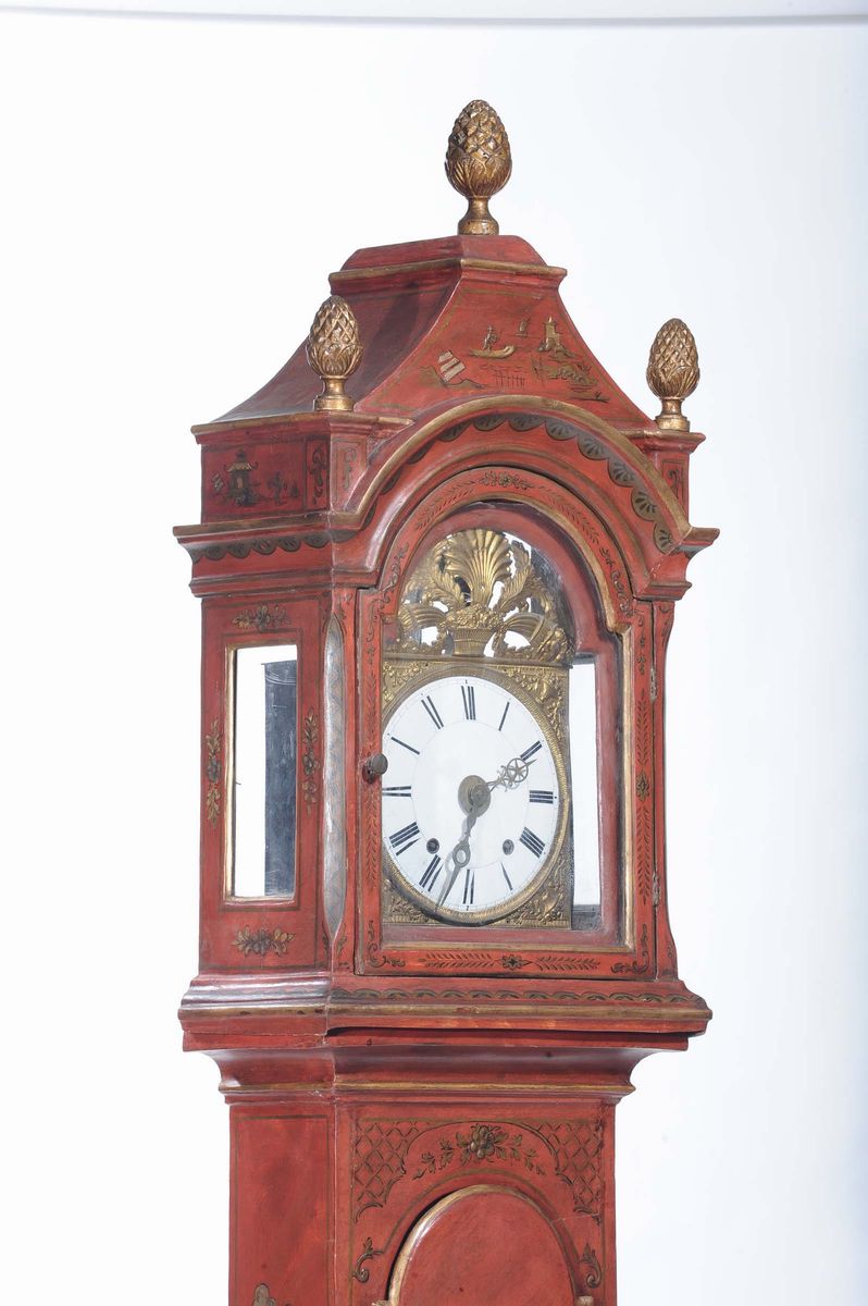 Orologio a Torre Laccato a Cineserie, XIX Secolo
