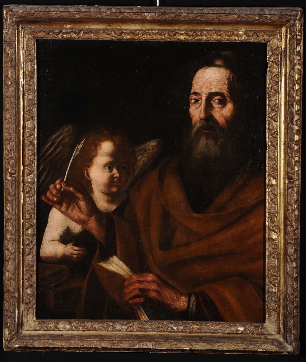 Scuola del XVIII Secolosan Matteo con Angelo