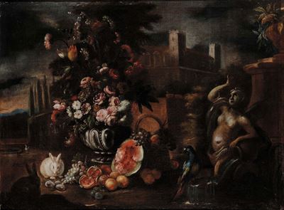 Nicola Malinconico (1653-1721), Attribuito Anatura Morta Natura Morta
