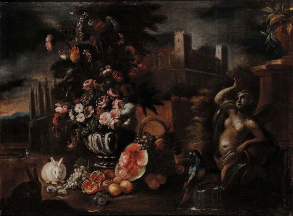 Nicola Malinconico (1653-1721), attribuito a Natura morta Natura morta