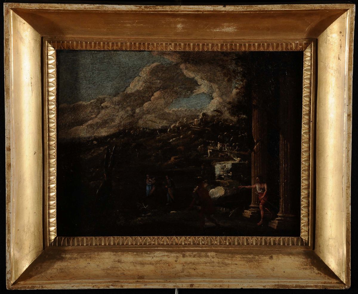 Scuola del XVIII Secolopaesaggio con Rovine