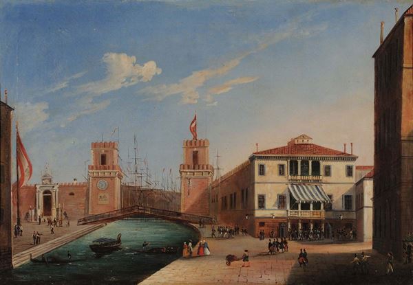 Scuola del XVIII secolo Vedute di Venezia